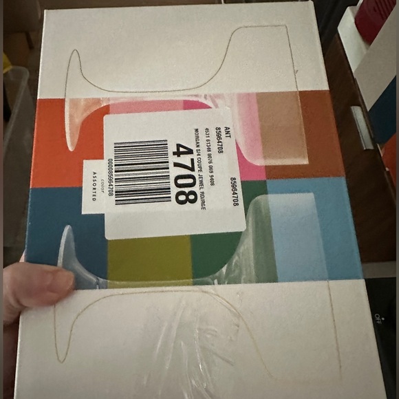 Morgan flutes Glasses Jewel Tones set of 4 - Picture 5 of 15